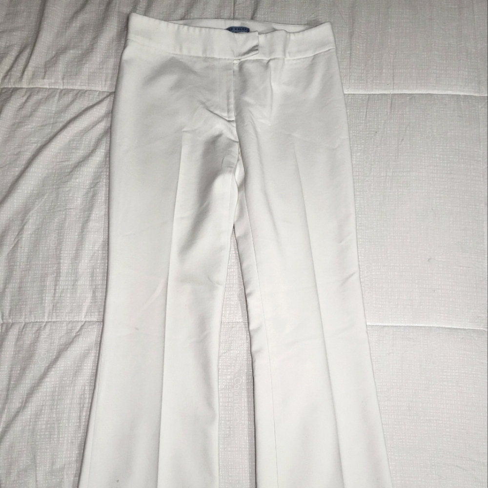 Antonio Melani white slack pants dress pants high waisted